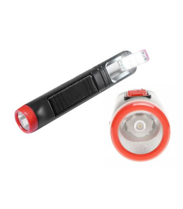 Nešiojamas šviestuvas  įkraunamas saulės energija TS2221, 1 LED 1 W (110 lm) + 6 SMD LED (60 lm), 1200 mAh