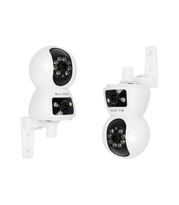 WiFi dviejų objektyvų kamera 3MP+3MP T-266 Tuya, pasukama vaiko stebėjimo kamera (elektroninė auklė)