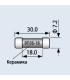 Keramikinis saugiklis 30x7mm 6,3A