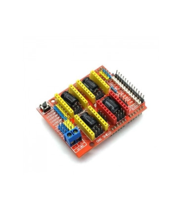 CNC priedelis keturiems žingsninių variklių moduliams(A4988 StepStick,DRV8825)