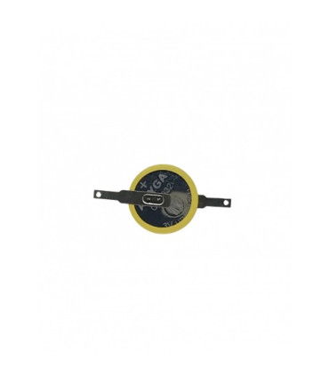 Ličio baterija CR2032ST2 3V lituojama du horizontalus išvadai (4mm juosta)