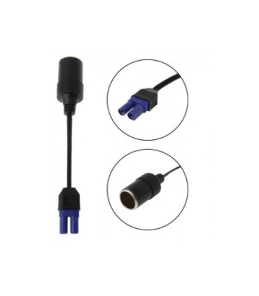 Automobilinis (pridegėjo) maitinimo lizdas panelinis su laidu 2pin EC5 40A, 500V, Amass