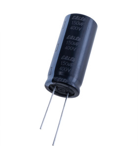 Elektrolitinis kondensatorius 150uFx400V ,  Ø18x40mm