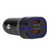 Automobilinis įkroviklis 50W 12-24V 2xUSB C lizdai