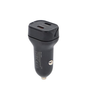copy of Automobilinis įkroviklis 30W 12-24V 2xUSB QC3.0 SCP AFC, juodas