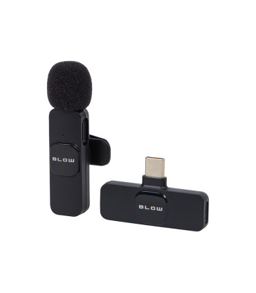 Prisegamas belaidis mikrofonas išmaniajam telefonui,planšetei ir nešiojamam kompiuteriui su USB-C jungtimi
