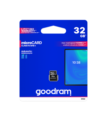Atminties kortelė micro-SD MicroSD GOODRAM 32GB, Class 10