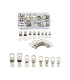 Kabelių antgalių rinkinys E6215 – 60 vnt . Kilpos M6-8, 6-25mm² kabeliams