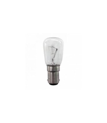 Lemputė  B15 230V 10W D15xL49mm  stiklines dalies D25mm