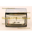 Paneliniu indikatorius M4247 (rodyklinis mikroampermetras) DC  0-100uA ,21х40mm