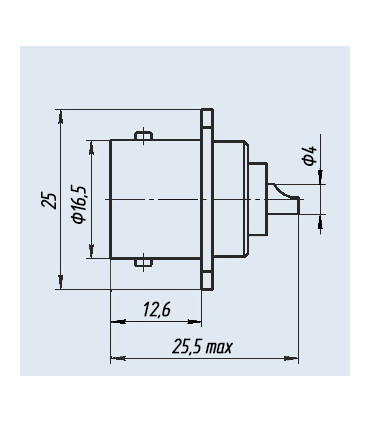 Jungtis SR-75-66FV 16,5mm lizdas korpusinis