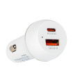 copy of Automobilinis įkroviklis 30W 12-24V 2xUSB QC3.0 SCP AFC, juodas