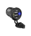 Universalus USB+USB M18A montuojamas automobilinis įkroviklis su greitu krovimu