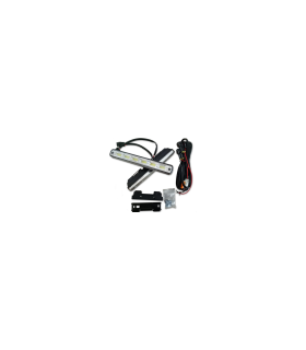 copy of LED dienos žibintai 190x27x40mm 20LED  E4 RL komplektas su valdimu 3 laidai posukio geltona