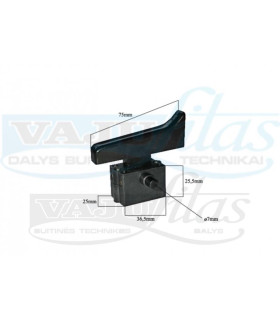 Jungiklis kampiniams šlifuokliams, drėlėms, FA4-10/2DB, DPST (ON-ON, ON-OFF), 10A, 250V, su jungiklio  fiksacija