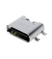 Lizdas USB C   6 kontaktų  į plokštę, krovimas iki 3A horizontalus