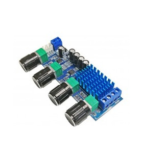 Audio stiprintuvo su tembrų bloku modulis 2x80W 12-24VDC