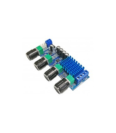 Audio stiprintuvo su tembrų bloku modulis 2x80W 12-24VDC