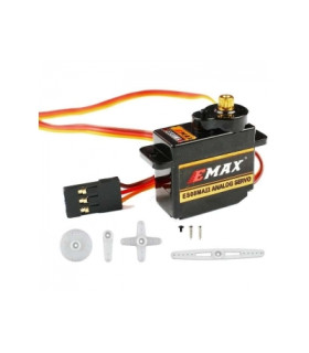 Servo EMAX ES08MA II RC modeliams įtampa: nuo 4,8 V iki 6,0 V