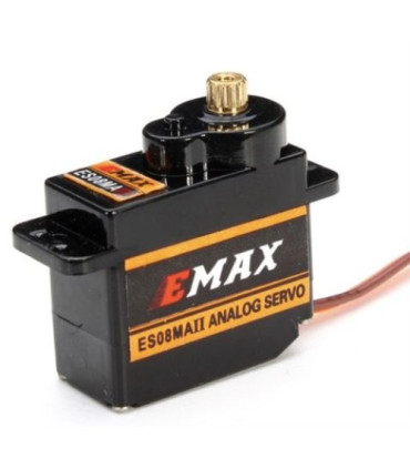 Servo EMAX ES08MA II RC modeliams įtampa: nuo 4,8 V iki 6,0 V