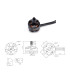 Varikliukas dronui MT2204-2300KV, (2204 2300KV)
