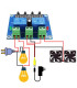 Dvigubas skaitmeninis LED tem.ir drėgmės valdymo termostatas + zondas XH-M452 DC 12V