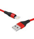 Telefonų iPhone 5/6/  -USB A  8 pin. raudonas   laidas 1m