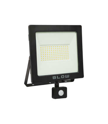 LAUKO ŠVIESTUVAS PLOKŠČIAS LED 100W neutrali balta  230VAC su judesio davikliu