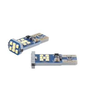 LED lemputės CANBUS, 21xSMD UltraBright 2016, T10e W5W, 12V/24V, 2vnt, AMIO