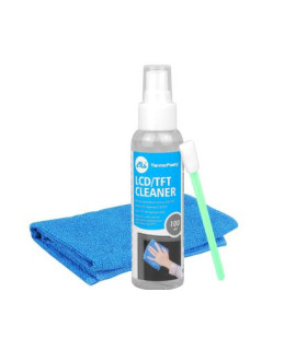 Komlektas valymo priemonių,  LCD/TFT  , klaviatūrai, 100 ml purškalas,  servetėlės,planšetėms, kompiuteriams.