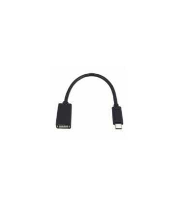 Perėjimas OTG USB2.0 AF lizdas - USB C TYPE-C kištukas 15cm