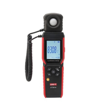 Skaitmeninis liuksmetras (apšvietos matuoklis) UNI-T UT381A su Bluetooth (iki 400 000 lx)