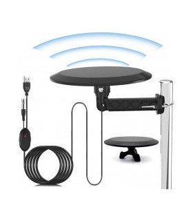 copy of TV antena  "Supper multi chanel"su stiprintuvu 12V, apvali, D 28,5cm.