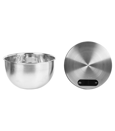 Virtuvinės svarstyklės KS205 , su dubeniu 2L  5kg / 1 gr , 2xAAA