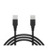 copy of Kabelis USB2.0 AM kištukas - AM kištukai 1.8m baltas (Kabelis USB A kištukas - USB A kištukas )