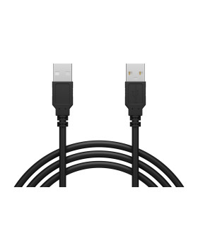 Kabelis USB2.0 AM kištukas - AM kištukai 3m juodas  (Kabelis USB A kištukas - USB A kištukas )