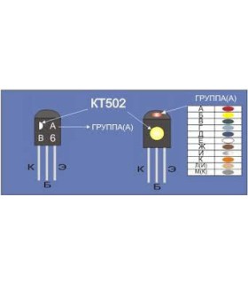 Tranzistorius KT502A,B,V