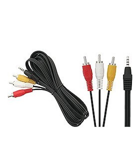 Laidas 2.5mm st. kištukas – 3RCA kištukai