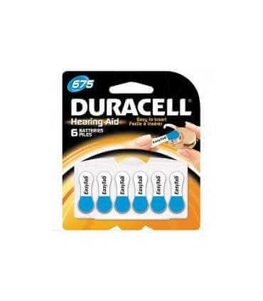 Duracell Cinko oro 675 dydžio baterija.1,4V Naudojami klausos aparatuose.