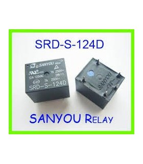 Relė SRD-S-124D (24VDC 7A/250VAC 1600R 1U) SANYOU