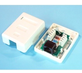 Rozetė virštinkinė 5E kategorijos vienguba RJ45 8P8C su 'Krone ...