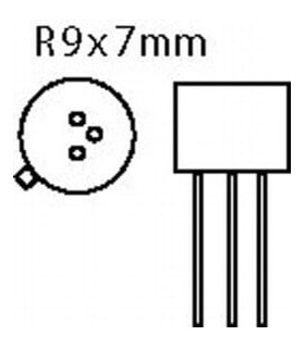 Tranzistorius NPN 60V 1A 0.65W B:100-250 TO39