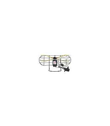 TV kambarinė antena VHF/UHF su 40dB stiprintuvu, maitinimo šaltiniu ir RG6U kabeliu