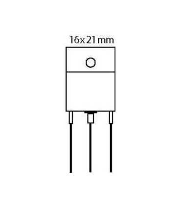 Tranzistorius SI-N+D 1500V 10A 45W 0.35