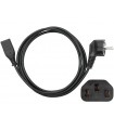 Maitinimo kabelis SN-311 kompiuterinis C13(IEC) 1.2m, tiesus  kištukas