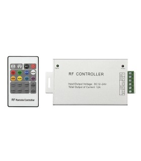 LED RGB juostų valdiklis su distanciniu 20knopkiu RF pulteliu 12Vdc 3x4A