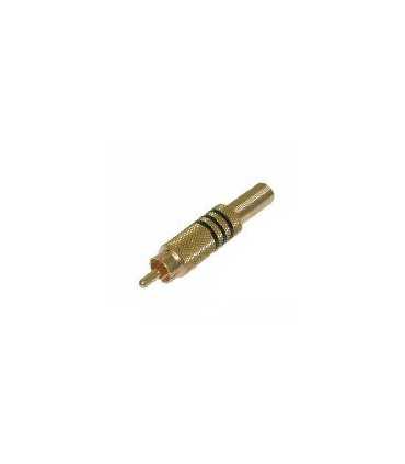 Kištukas RCA auksinis 7mm kabeliui