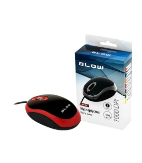 Optinė pelytė MP-20 USB raudona arba mėlyna arba žalia