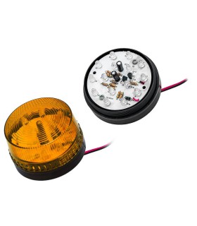 LED signalizatorius HC-05Y mirksintis oranžinis (geltonas) 12V