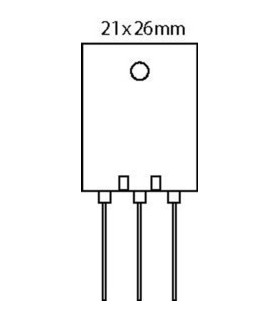 Tranzistorius PNP 230V 15A 150W 30MHz TO3PL